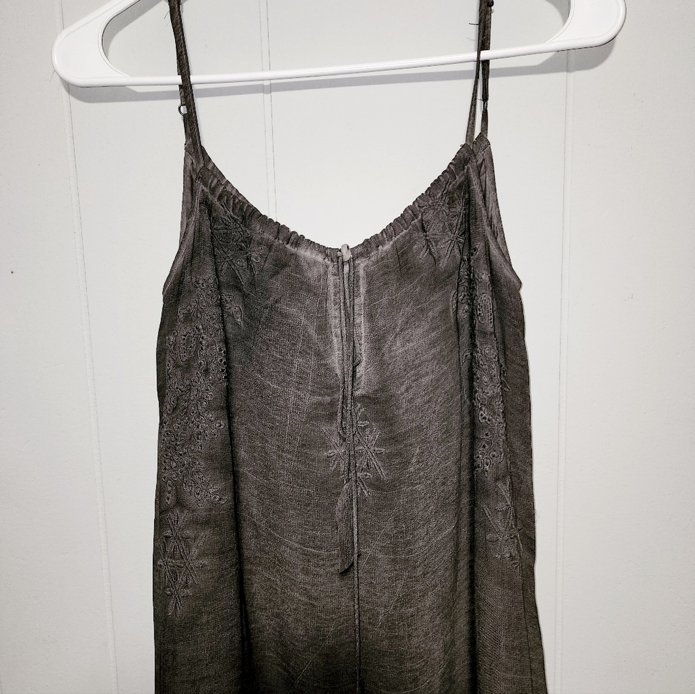 Gorgeous Boho Chic Slate Grey Colored Maxi Dress Small - Picture 12 of 16